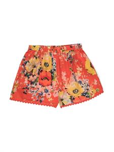 ZIMMERMANN Kids Alight cotton shorts - Rood