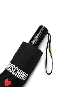 Moschino Compacte paraplu - Zwart