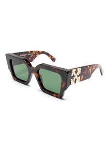 Off-White square-frame tortoiseshell-effect sunglasses - Bruin