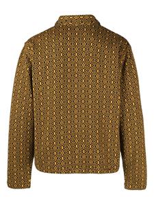BODE Crescent jacquard cotton polo shirt - Geel