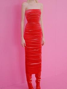 Alex Perry Parkin fluwelen jurk - Rood