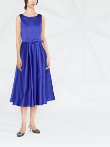 P.A.R.O.S.H. Midi-jurk met strikdetail - Blauw