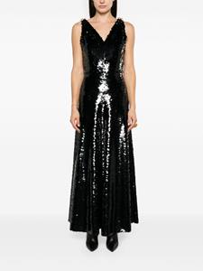 Lanvin Midi-jurk met pailletten - Zwart
