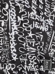 Versace Sjaal met graffiti-print - Zwart