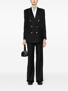 Tagliatore pinstripe-pattern straight-leg trouser suit - Zwart