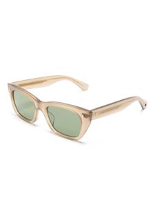 Garrett Leight Webster rectangle-frame sunglasses - Beige