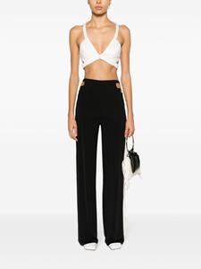 Agent Provocateur Anastacia chain-detail flared trousers - Zwart