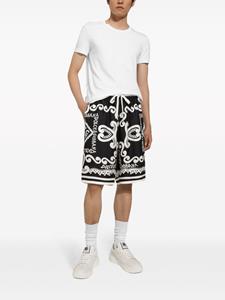 Dolce & Gabbana Zijden shorts - Zwart