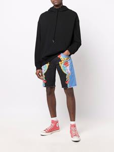 Versace Shorts met print - Zwart
