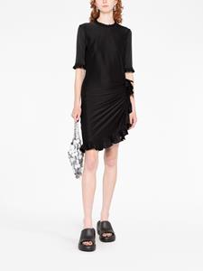 Rabanne Asymmetrische mini-jurk - Zwart