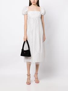 Macgraw Midi-jurk met stippen - Wit