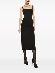 Dolce & Gabbana Milano-stitch midi dress - Zwart