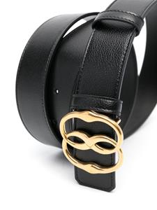 Bally logo-buckle calf-leather belt - Zwart
