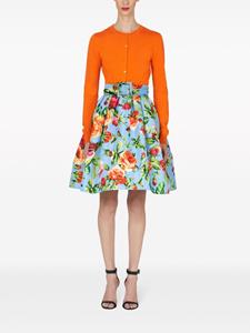 Carolina Herrera floral-print buckle-fastening skirt - Blauw
