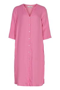 IN FRONT LINO LONG SHIRT DRESS 15046 221 (Pink 221)