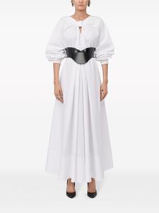Alexander McQueen Midi-jurk met wijde mouwen - Wit