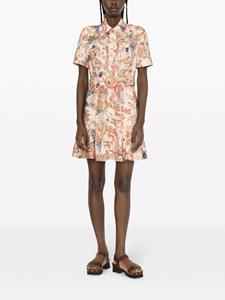 Zimmermann August floral-print minidress - Beige