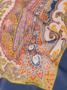ETRO paisley-print silk scarf - Geel