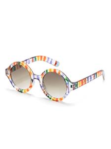 Molo abstract-print round-frame sunglasses - Oranje