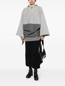 Junya Watanabe fringed cotton hoodie - Grijs