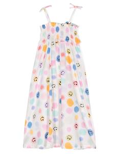 Molo polka-dot print organic cotton dress - Beige