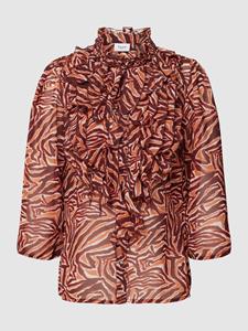 Saint Tropez Blouse met all-over motief, model 'Lilly'