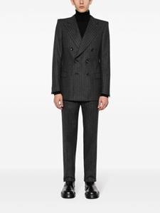 Bally pinstripe-pattern wool trousers - Grijs