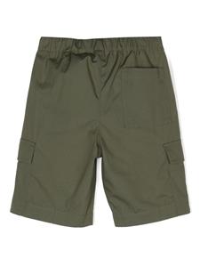 Off-White Kids belted cotton bermuda shorts - Groen