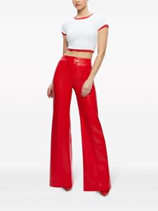 Alice + olivia DYlan high-waist flared trousers - Rood