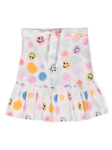 Molo polka-dot print organic cotton skirt - Beige