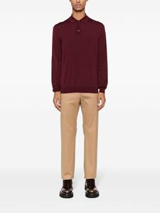 Zanone fine-knit polo shirt - Rood