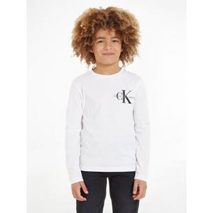 Calvin Klein Shirt met lange mouwen CHEST MONOGRAM LS TOP met logoprint
