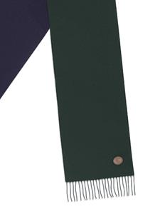 Gucci two-tone reversible cashmere scarf - Groen
