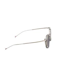 Thom Browne Eyewear round-frame flip-up sunglasses - Grijs