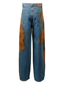 Uma Wang Phyllis bleached-effect jeans - Blauw
