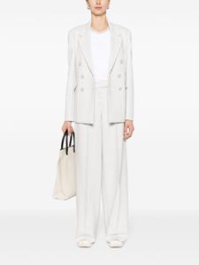 Dorothee Schumacher pressed-crease concealed-fastening tailored trousers - Grijs