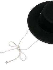 Helen Kaminski Nasia velvet bucket hat - Zwart