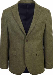 Suitable Tweed Blazer Herringbone Grün