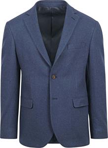 Suitable Tweed Blazer Mid-Blau