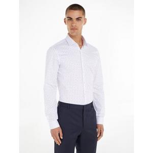 Calvin Klein Overhemd met lange mouwen TWILL 2 COLOR PRINT SHIRT met merklabel