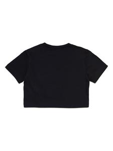Dsquared2 Kids Katoenen T-shirt met logoprint - Zwart