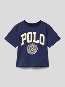 Polo Ralph Lauren Teens T-shirt met labelprint met statement, model 'EARN'