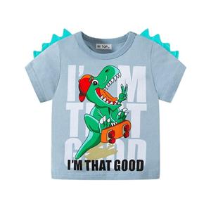 Selfyi Jongens korte mouwen T-shirt Cartoon Dinosaurus T-shirt Top Kids Tops Outwear