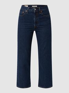 Levi's Straight fit high rise jeans van een mix van katoen en lyocell, model 'Ribcage'