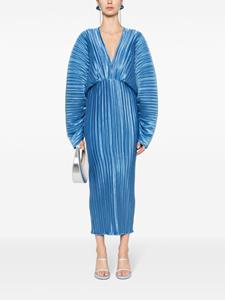 L'IDÉE Galerie pleated midi dress - Blauw