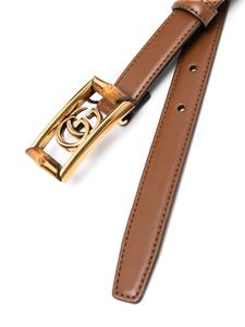 Gucci Double G buckle belt - Bruin