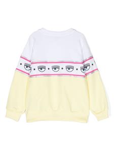 Chiara Ferragni Kids Sweater met logoband - Wit
