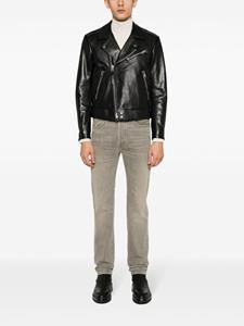 TOM FORD logo-patch slim-fit jeans - Groen