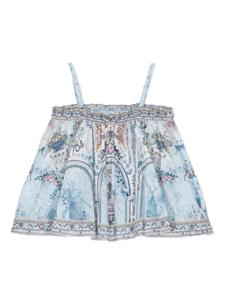 Camilla Kids floral-print camisole swing top - Blauw