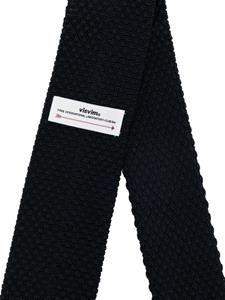Visvim textured-finish silk tie - Zwart
